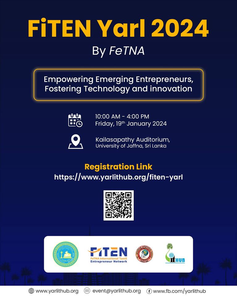 FETNA 2024, Empowering Emerging Entrepreneurs. Jaffna University, 19th